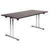 Teknik 6909WE - Space Folding Table in Dark Oak