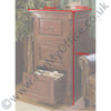 Dimensions of the Baumhaus La Roque Three Drawer Filing Cabinet (IMR07B)