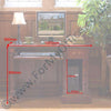 Dimensions of the Baumhaus La Roque Single Pedestal Office Desk (IMR06B)