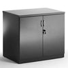 Dynamic Boardroom Desk Height Cupboard in High Gloss Black