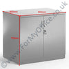 Dynamic Boardroom Desk Height Cupboard in High Gloss Black