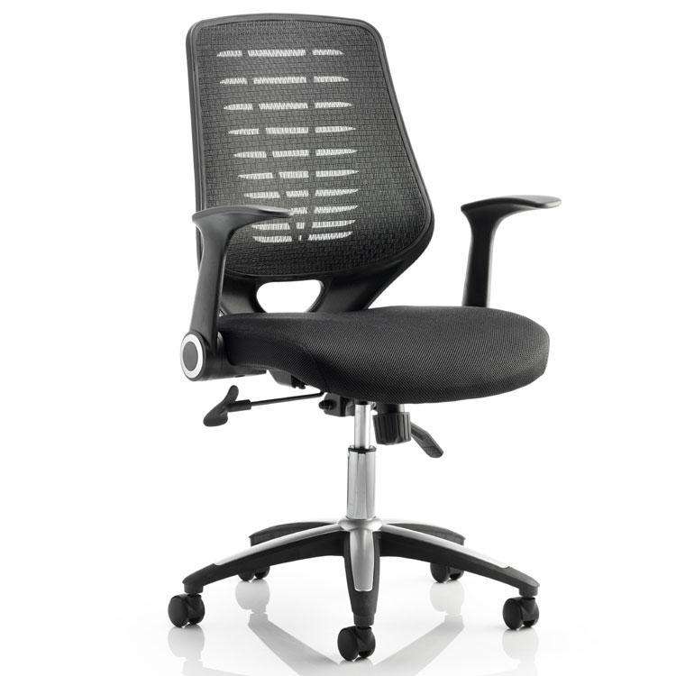 Dynamic Relay Mesh Operator Chair with Black Mesh Backrest