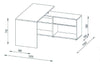 Maja Clifton Corner Office Desk In Icy White (4019 5539)