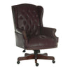 Teknik B800BU - Chairman Swivel Executive Burgundy Leather Armchair