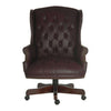 Front image of the Teknik B800BU - Chairman Swivel Executive Burgundy Leather Armchair