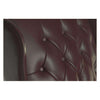 Detail image of the backrest on the Teknik B800BU - Chairman Swivel Executive Burgundy Leather Armchair
