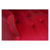 Detail image of the seat on the Teknik 6927RD - Chairman Executive Rouge Leather Armchair