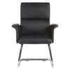 Teknik Elegance Medium Black Leather Visitor Chair