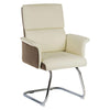 Teknik Elegance Medium Cream Leather Visitor Chair