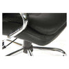 Detail image of the seat on the Teknik 6957 - Goliath Light Executive Black Leather Chair