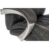 Detail image of the padded armrests on the Teknik 6916 - Siesta Luxury Faux Leather Executive Chair in Black
