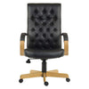 Front image of the Teknik 6928 - Warwick Executive Leather Chair in Noir