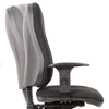 Detail image of the backrest tilt on the Teknik 9500 - Ergo Comfort Fabric Executive Office Chair (shown with optional arms fitted)